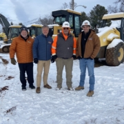 Lantz Construction attends the groundbreaking ceremony for Oak View National Bank